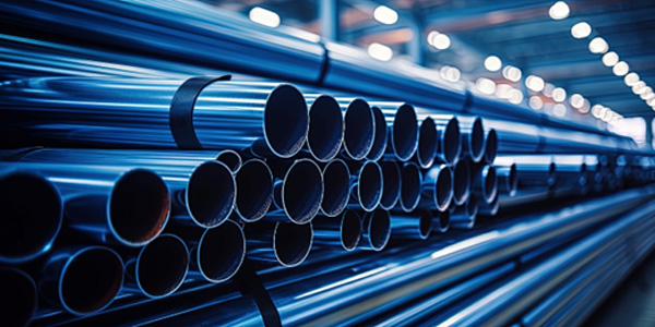 Aluminium Tubes in a stack to be used in a range of industry applications.