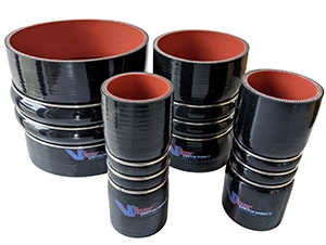 thumbnail image 2 of 3" Silicone Intercooler Hose – 6" Long, Reinforced, Red – Eagle Cooling (Pair) 2 of 5