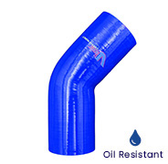 Oil Resistant 45° Elbow Silicone Hose